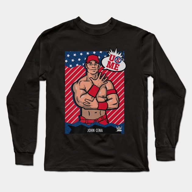 John Cena American Flag Poster Long Sleeve T-Shirt by Holman